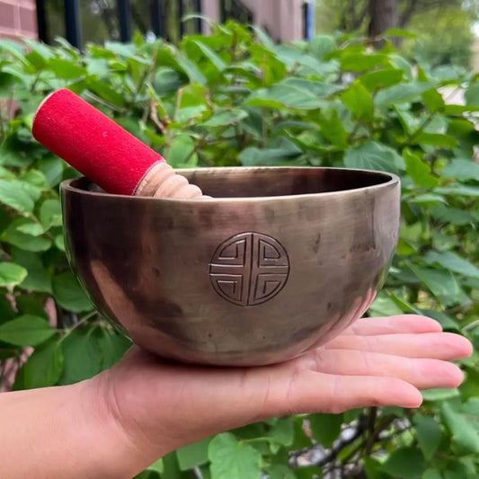 Tibetan Full Moon Singing Bowl 6.5 in.