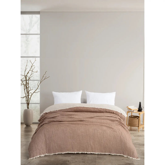 Beachy Muslin Blankets- Queen 95"x 95"